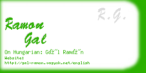 ramon gal business card